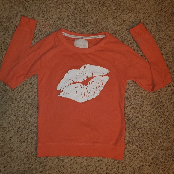 Victoria's Secret Tops - Victoria Secret Lips Sweatshirt